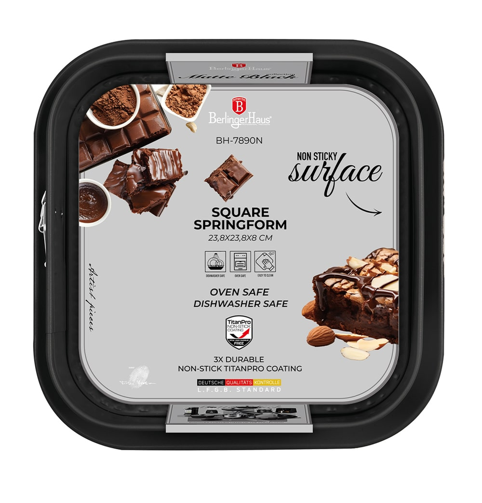 Square springform 28*28 cm Berlinger Haus BH7890 Matte Black