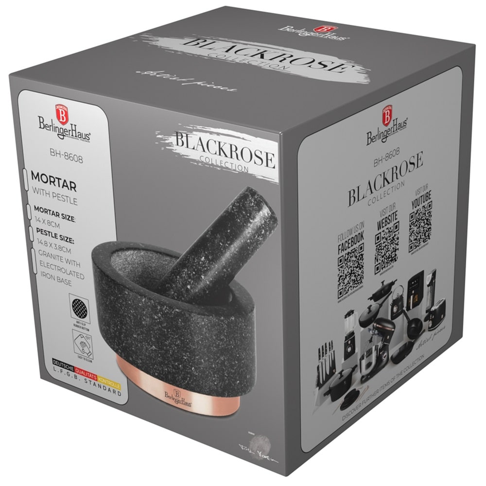 Pestle and mortar Berlinger Haus BH8608 Black Rose