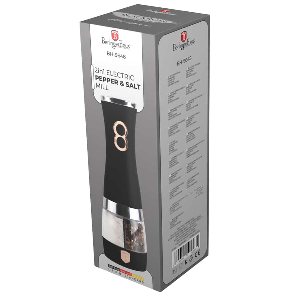 2 in1 electric mill Berlinger Haus BH9648 Black Rose