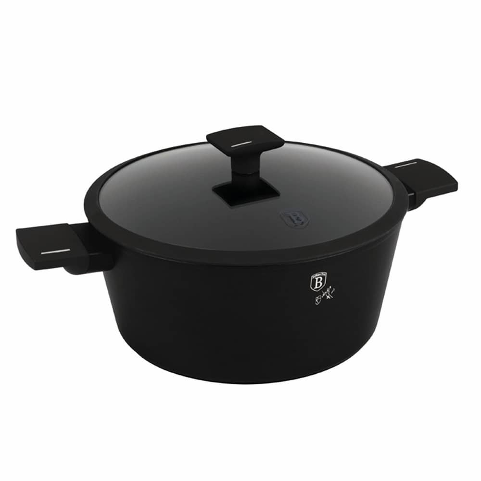 Casserole with lid, 28 cm,Berlinger Haus BH8189 Matte Black