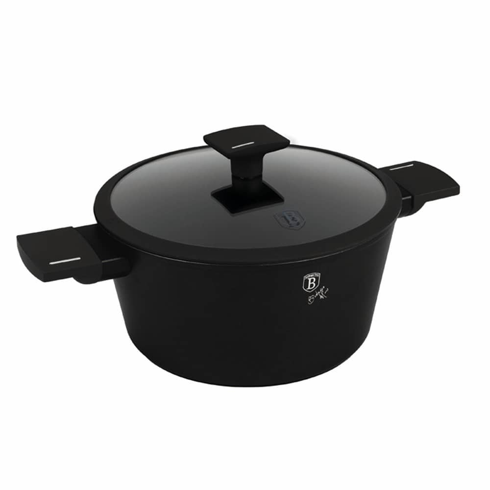 Casserole with lid, 24 cm,Berlinger Haus BH8188 Matte Black