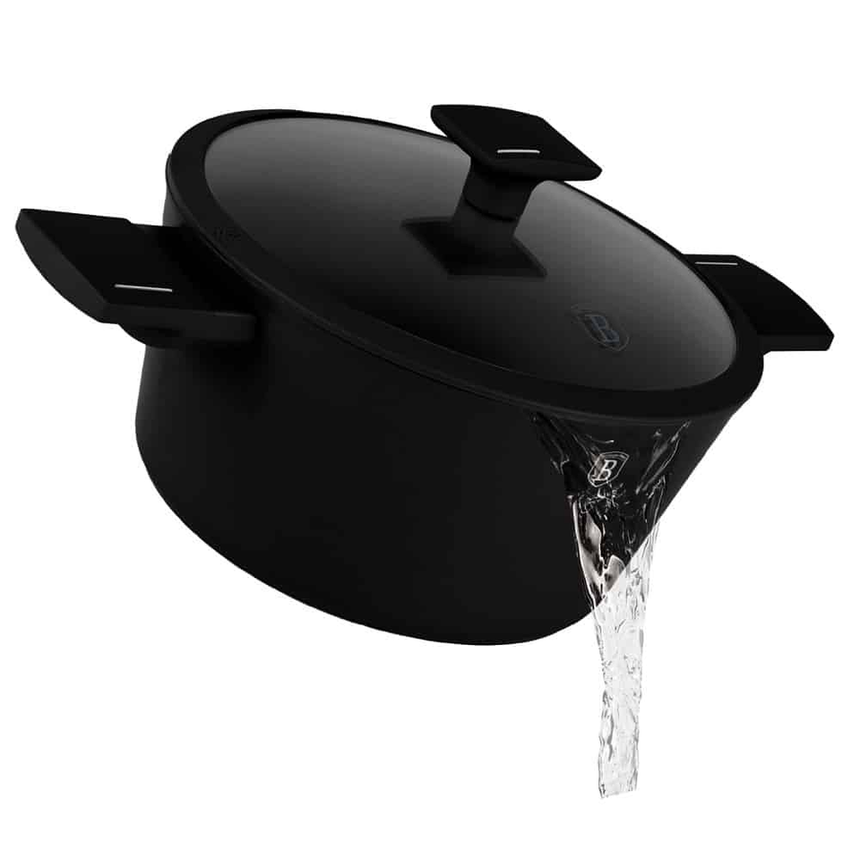 Casserole with lid, 20 cm,Berlinger Haus BH8187,Matte Black