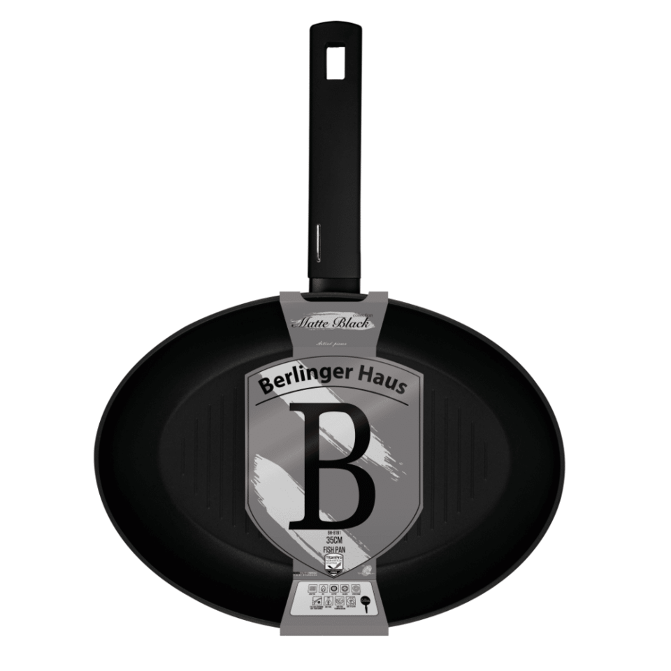 Fish pan, 35*25 cm,Berlinger Haus BH8191 Matte Black