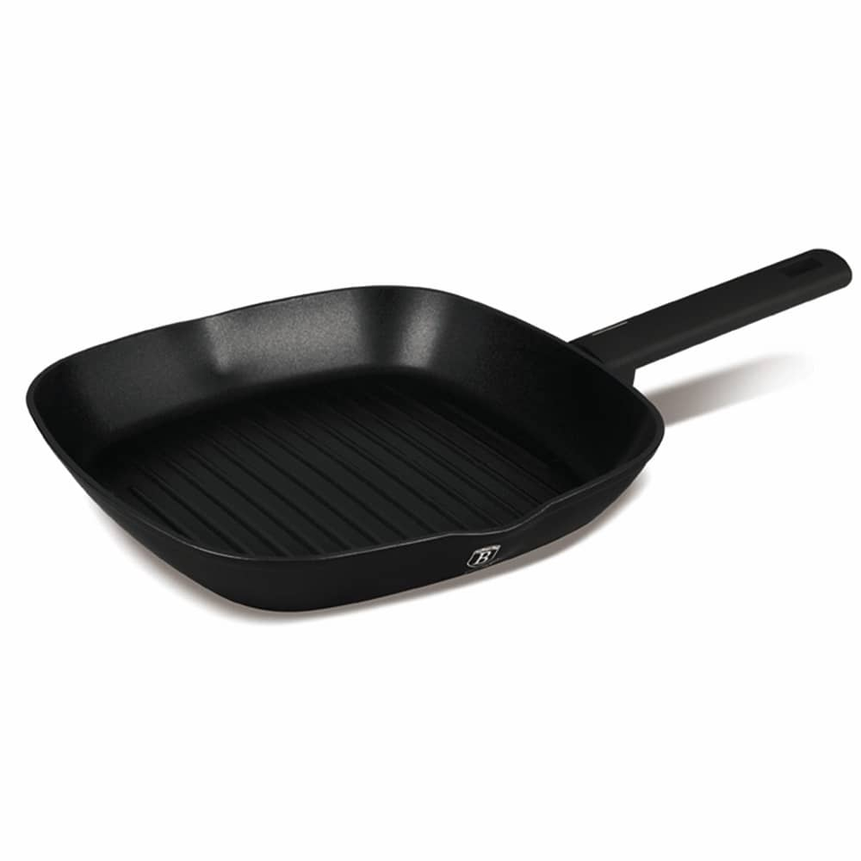 Grill pan, 28 cm,Berlinger Haus BH8183,Matte Black