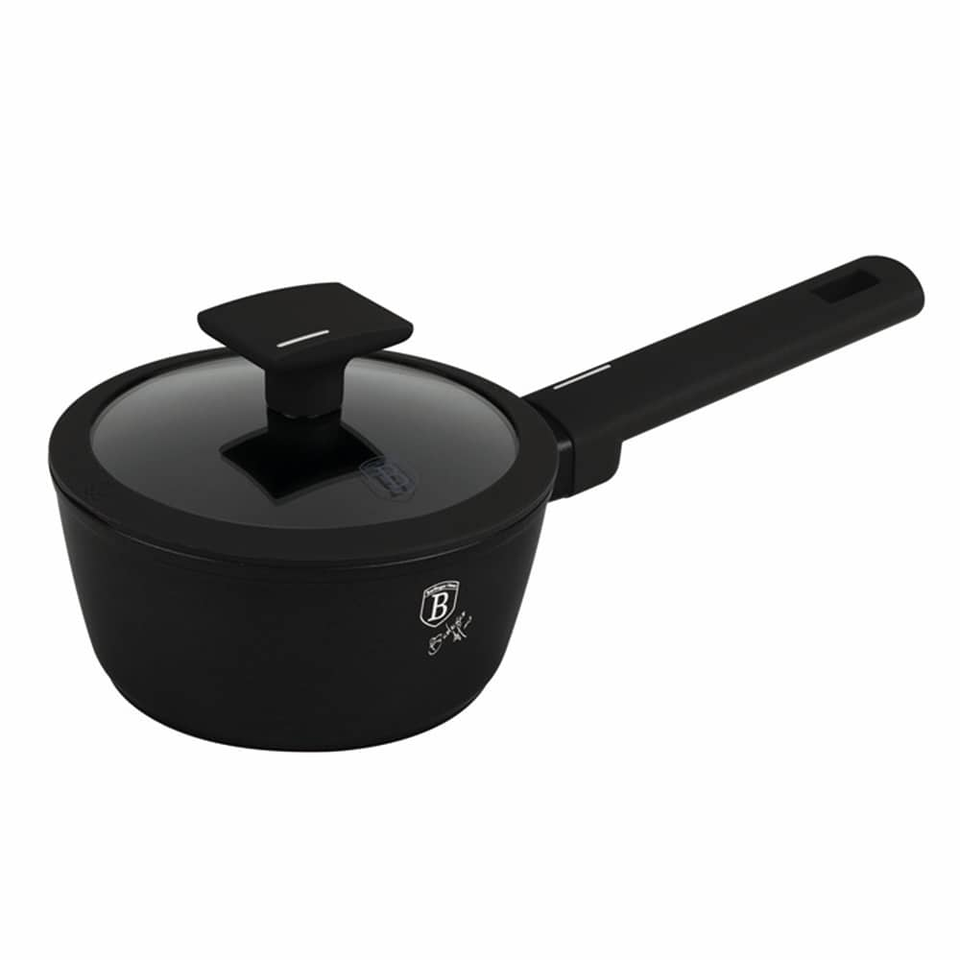 Sauce pan with lid, 16 cm Berlinger Haus BH8175 Matte Black