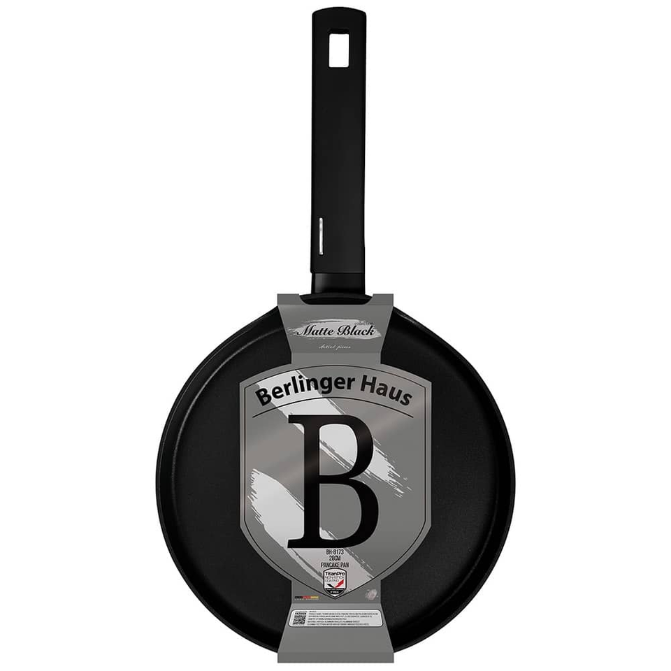 Pancake pan, 28 cm,Berlinger Haus BH8173 Matte Black