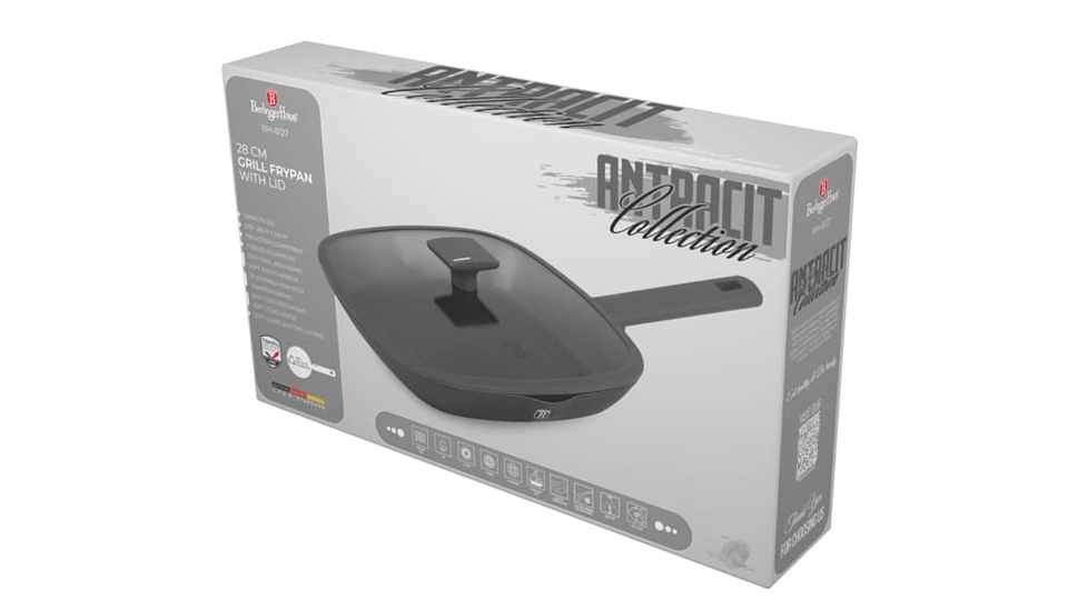 Grill pan with lid, 28 cm Berlinger Haus BH8127 anthracite