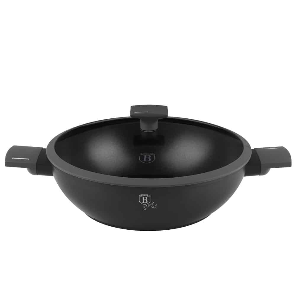 Wok with lid, 30 cm Berlinger Haus BH8125 anthracite