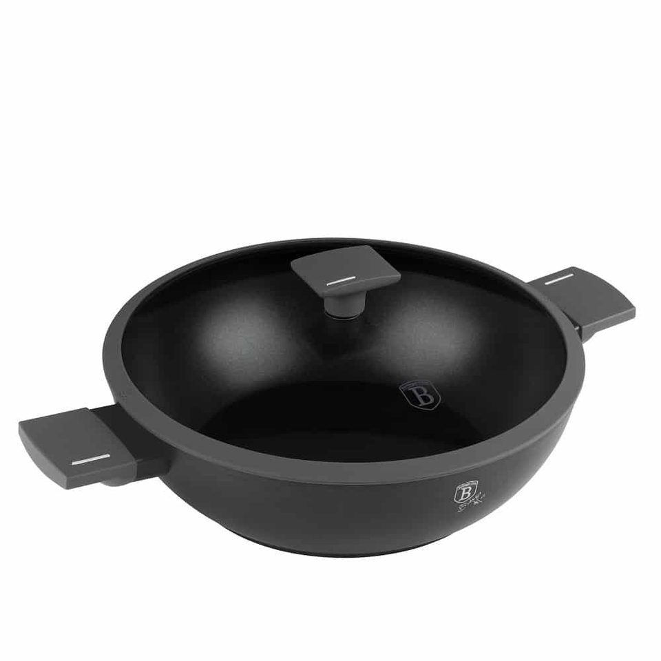 Wok with lid, 30 cm Berlinger Haus BH8125 anthracite