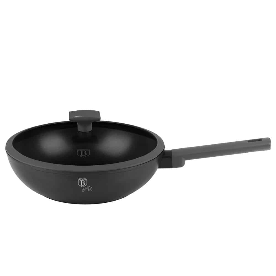 Wok with lid, 28 cm Berlinger Haus BH8124 anthracite
