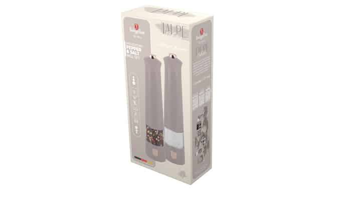 Electric pepper and salt mill, 2 pcs set Berlinger Haus 9544