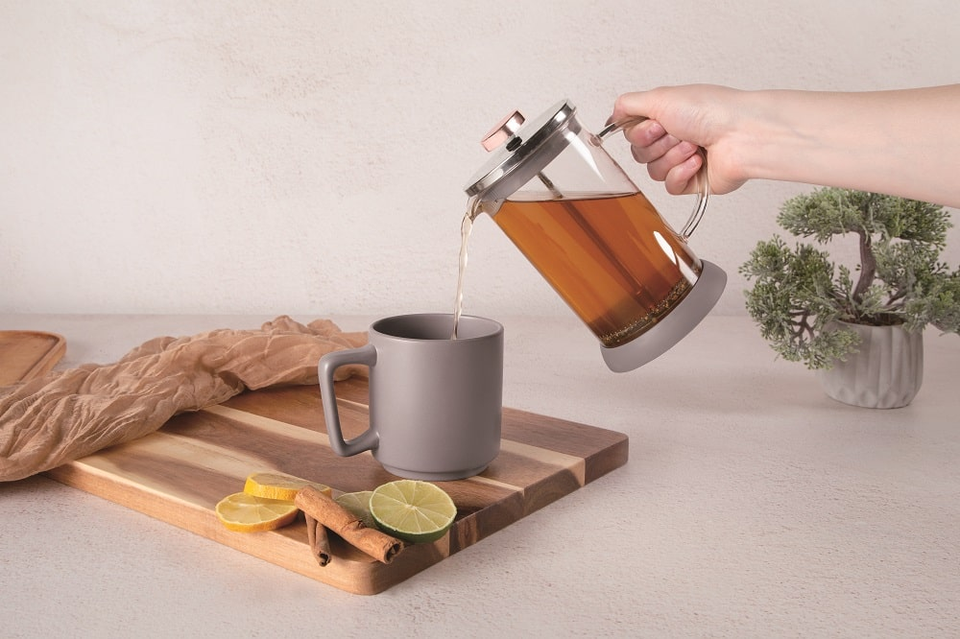 Coffee & tea plunger, 800 ml Berlinger Haus BH8589 Taupe