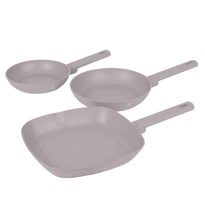 3 pcs frypan set Berlinger Haus BH8109 Taupe