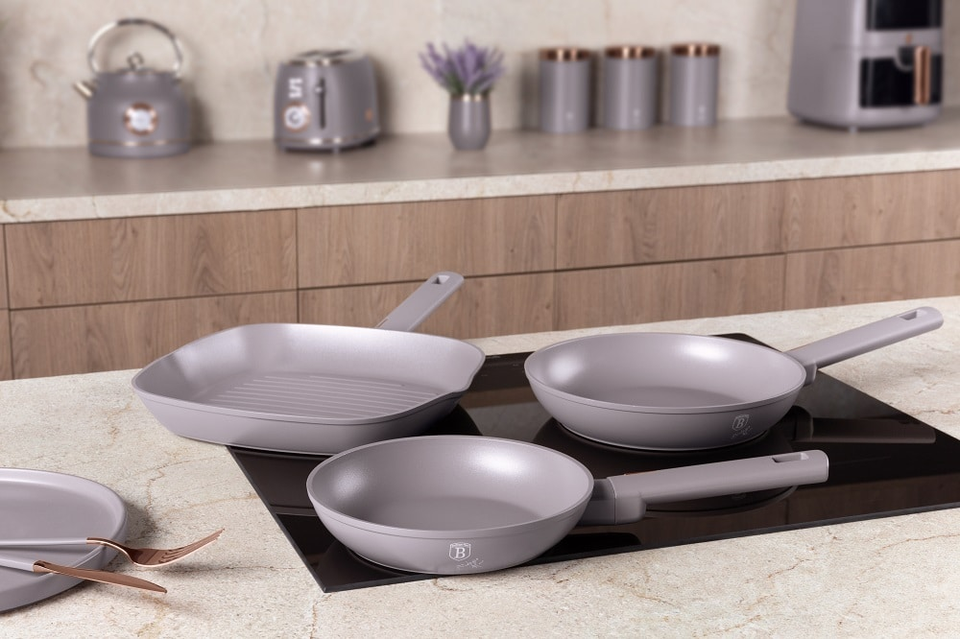 3 pcs frypan set Berlinger Haus BH8109 Taupe