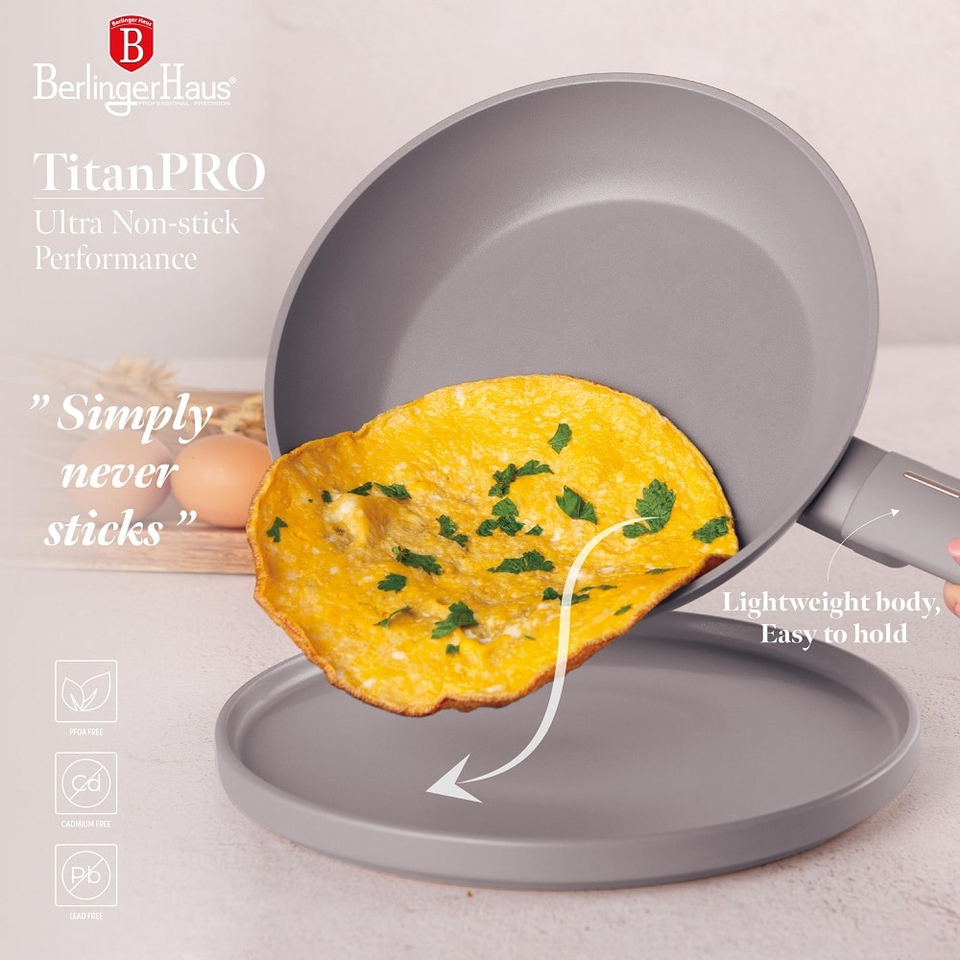 3 pcs frypan set Berlinger Haus BH8108 taupe