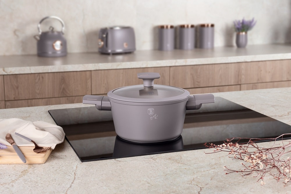 Casserole with lid, 20 cm Berlinger Haus BH8100 Taupe