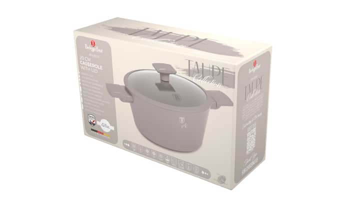 Casserole with lid, 20 cm Berlinger Haus BH8100 Taupe