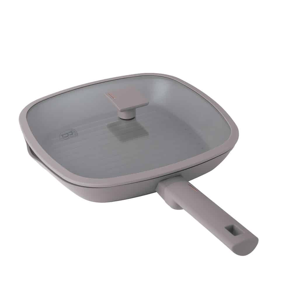 Grill pan with lid, 28 cm Berlinger Haus BH8097 Taupe