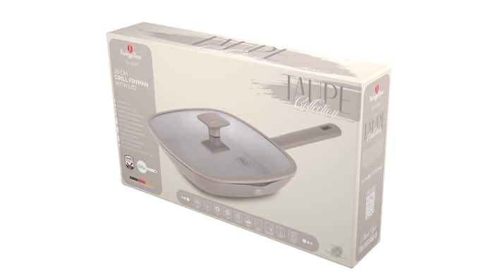 Grill pan with lid, 28 cm Berlinger Haus BH8097 Taupe