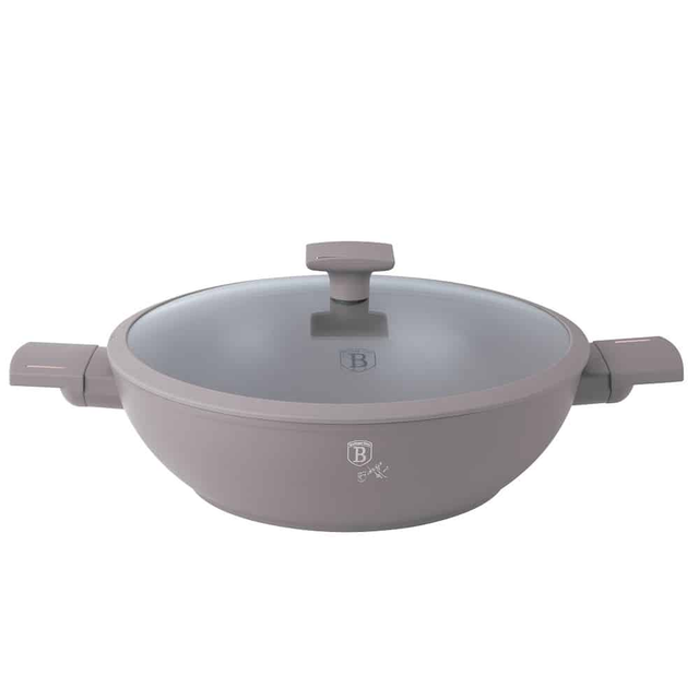 Casserole Wok with lid, 30 cm Berlinger Haus BH8095 Taupe