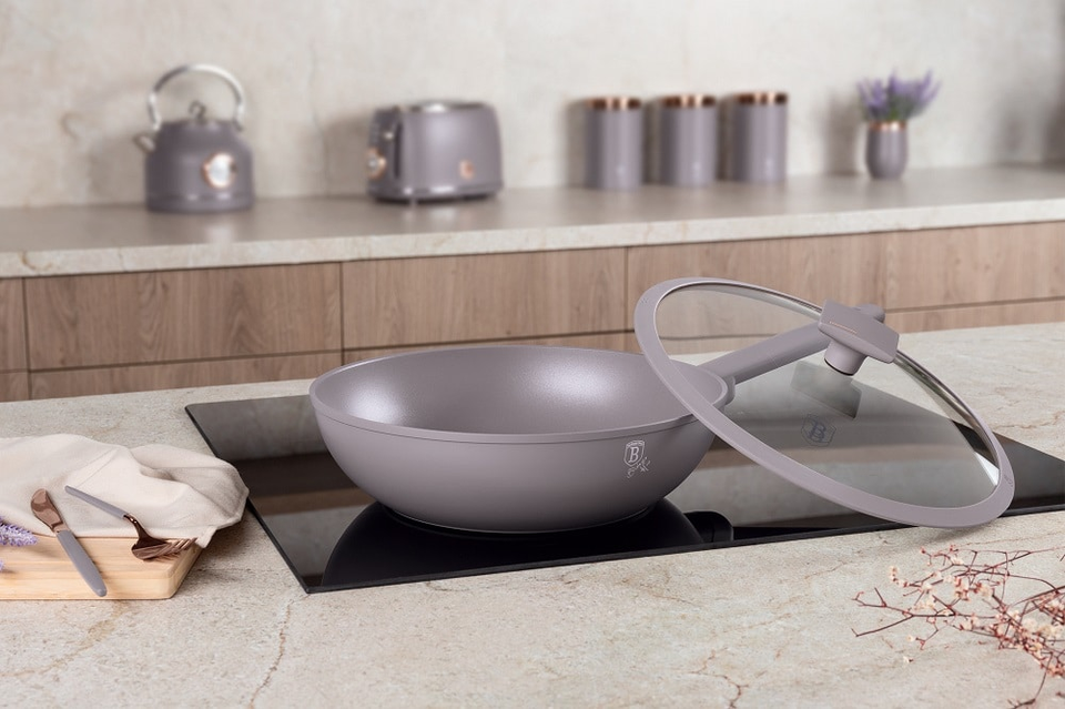 Wok with lid, 28 cm Berlinger Haus BH8094 Taupe