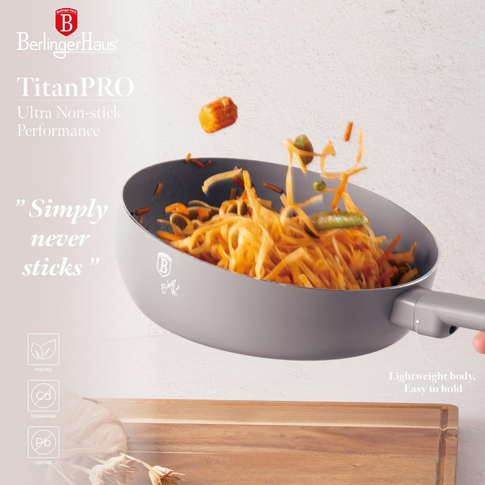 Flip frypan, 26 cm Berlinger Haus BH8089 Taupe