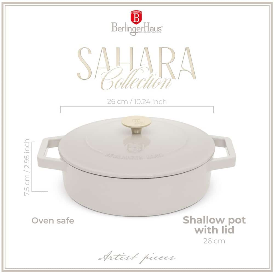 Shallow pot, 26 cm, cast iron Berlinger Haus BH6530