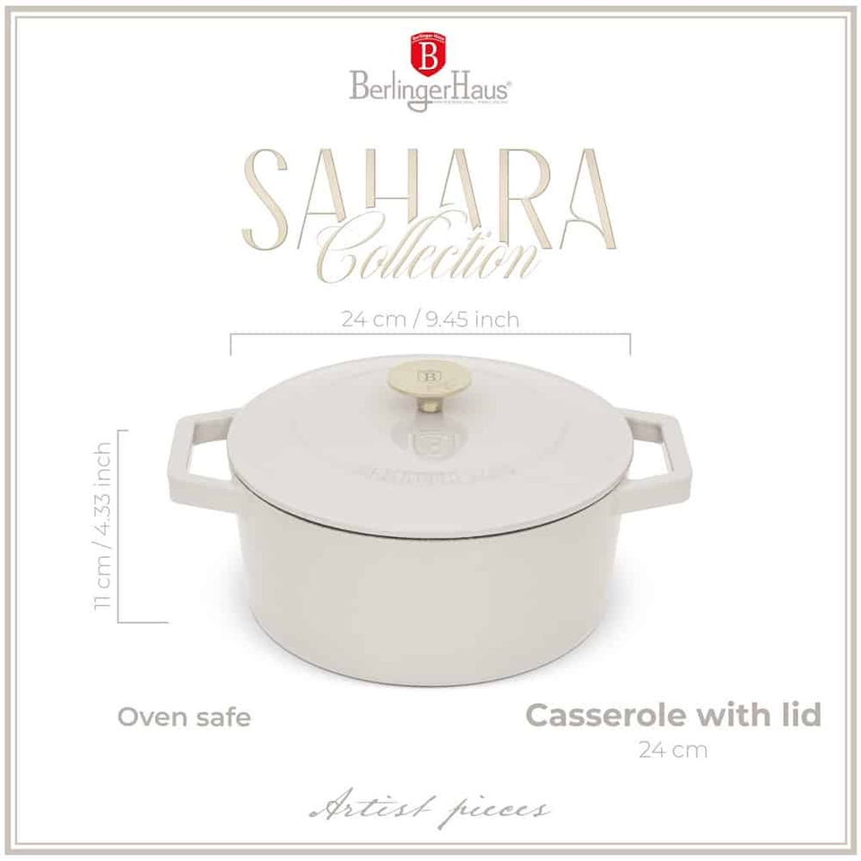 Casserole, 24 cm, cast iron Berlinger Haus BH6528