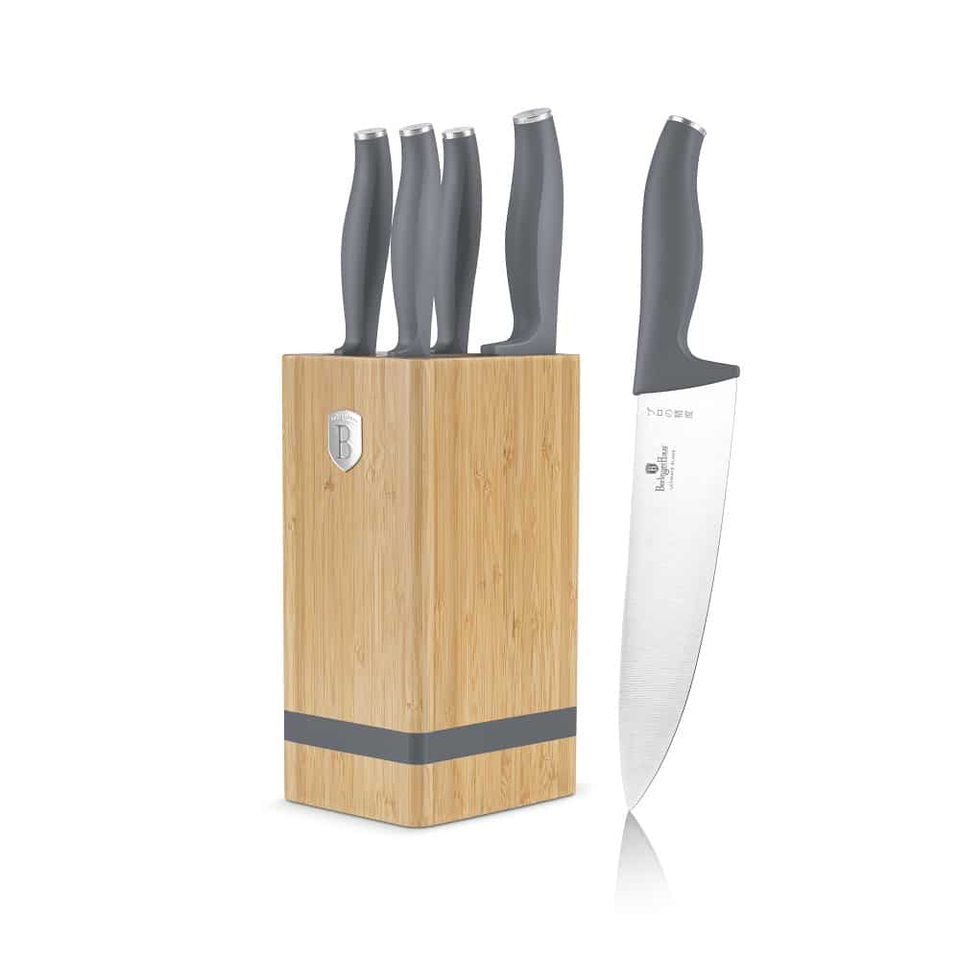 6 pcs knife set with BAMBOO stand Berlinger Hasus BH2969