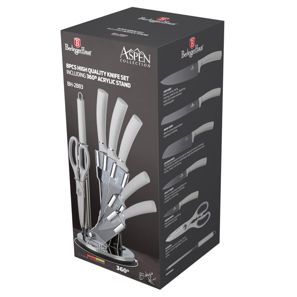 8 pcs knife set with acrylic stand Berlinger Haus BH2883