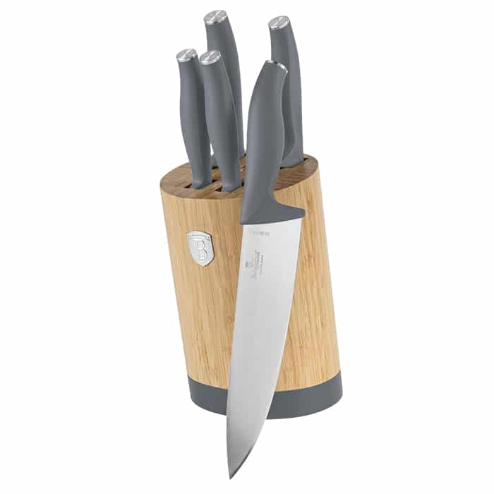 6 pcs knife set with BAMBOO stand Berlinger Haus BH2680