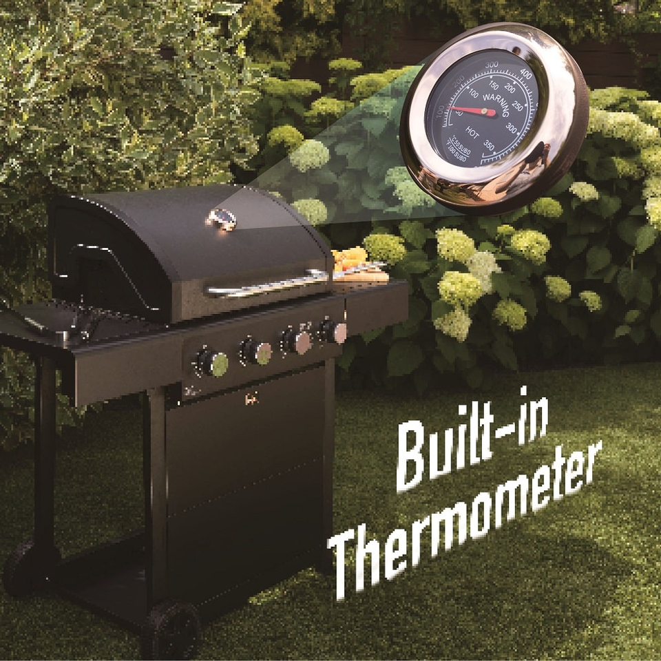 Berlinger Haus 8605 4-Burner Outdoor Gas BBQ Grill