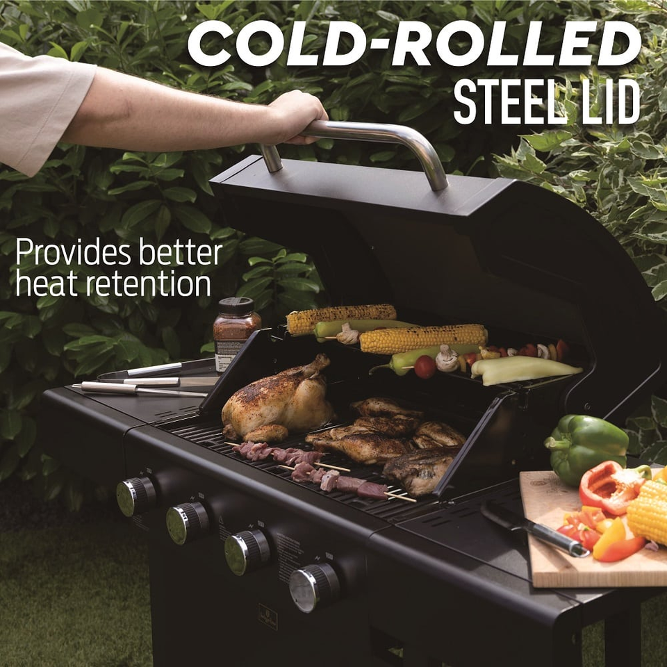 Berlinger Haus 8605 4-Burner Outdoor Gas BBQ Grill