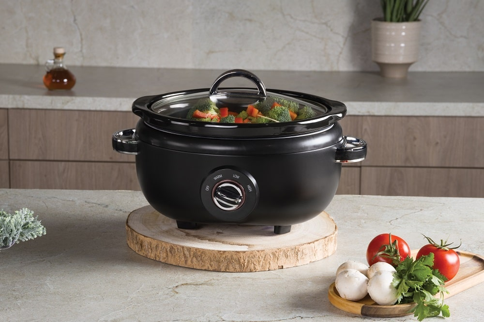 3.5L Black-Rose Gold Slow Cooker Berlinger Haus BH9669
