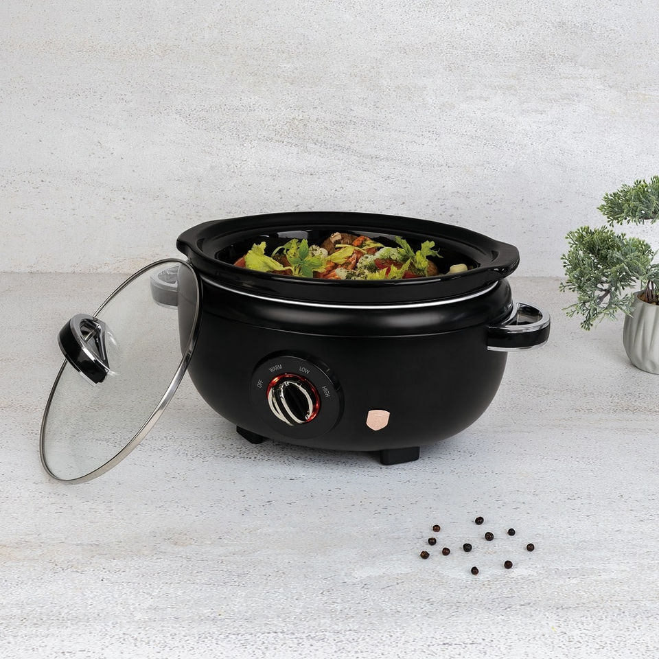 3.5L Black-Rose Gold Slow Cooker Berlinger Haus BH9669