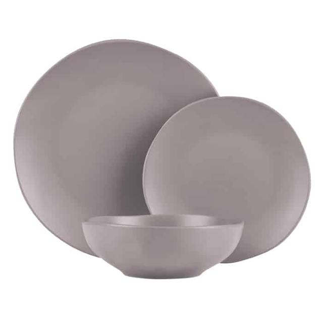 Elegant 18-Pc Dinnerware - Berlinger Haus BH 10023 Taupe