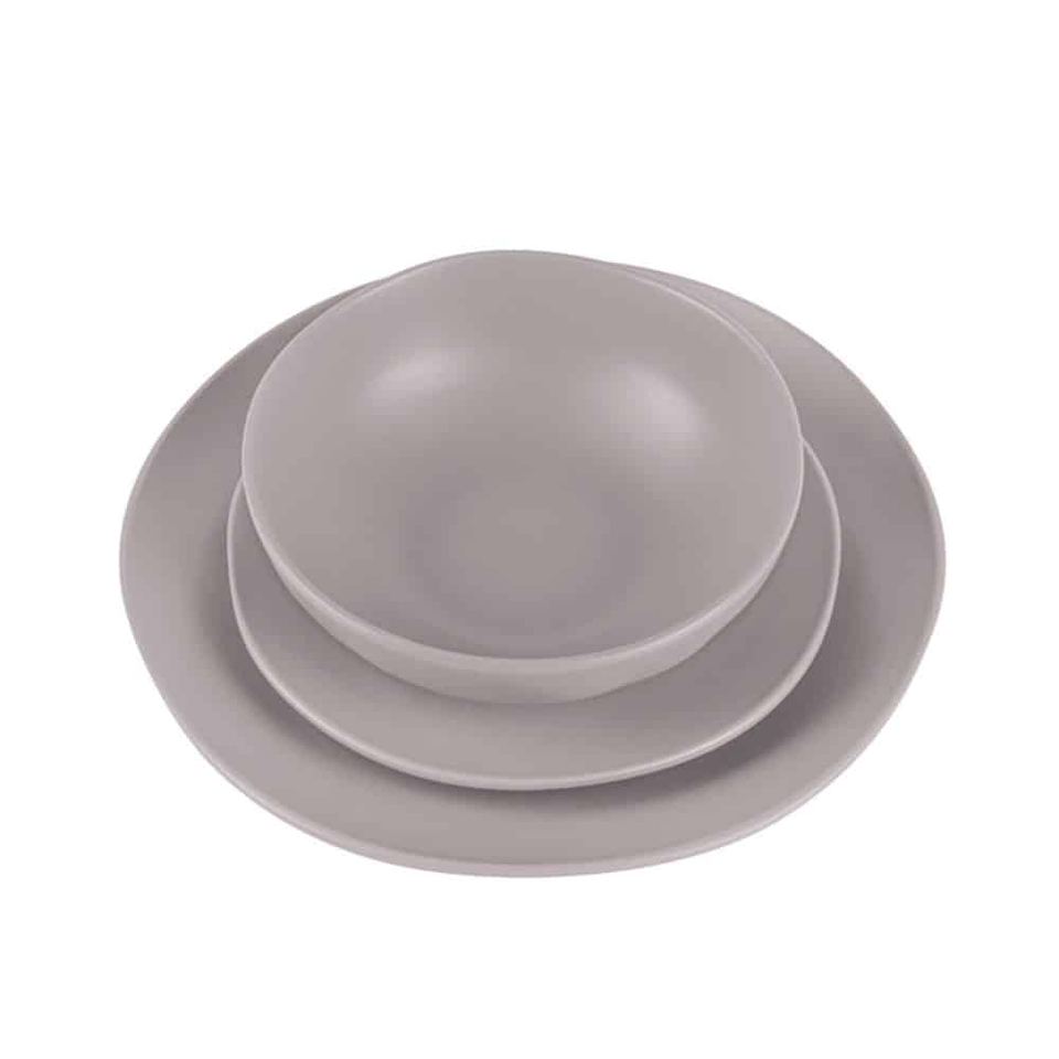 Elegant 18-Pc Dinnerware - Berlinger Haus BH 10023 Taupe