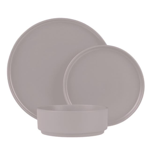 Matte Taupe Berlinger Haus BH 10006 18-Pc Dinnerware Set