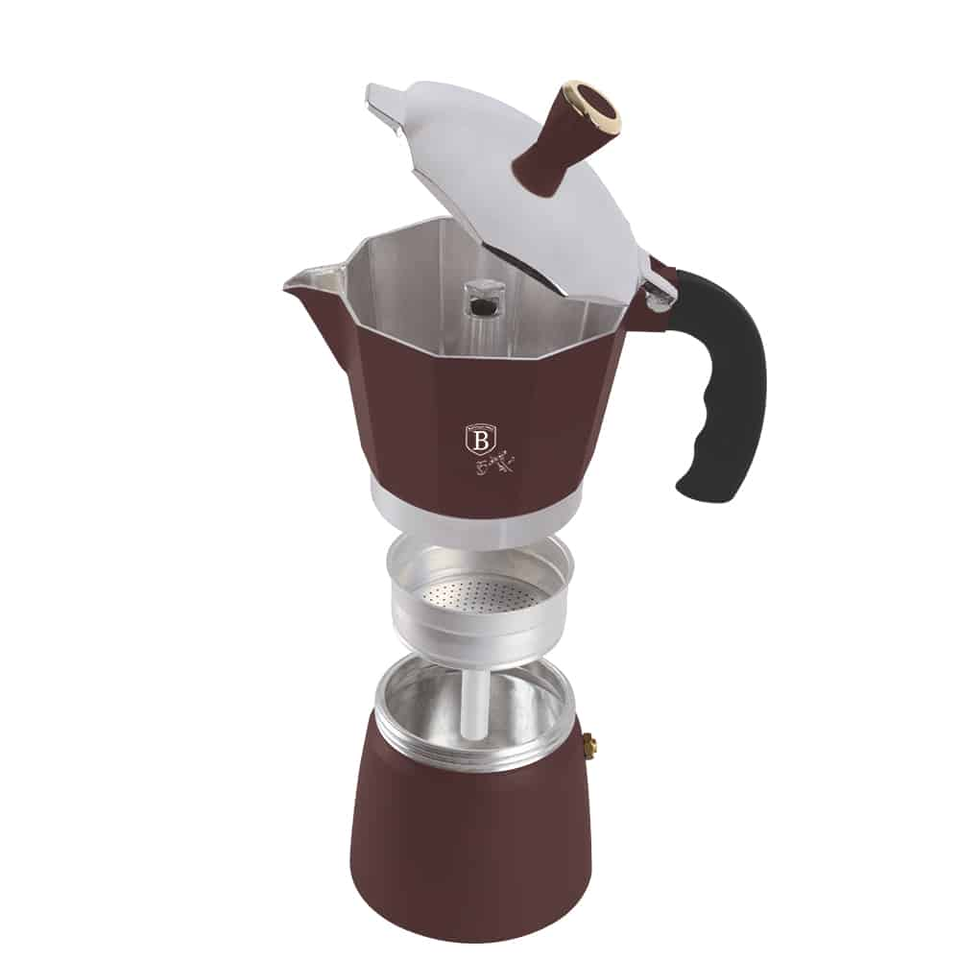 Matte Bordeaux 3-Cup Coffee Maker - Berlinger Haus BH 8565