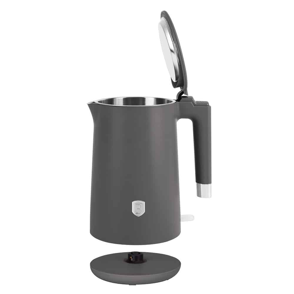 Sleek Double Wall Kettle Matt Anthracite Berlinger Haus9580