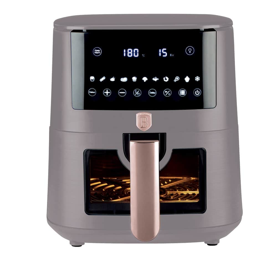 8L Air Fryer with Window Matt Taupe Berlinger Haus BH9608