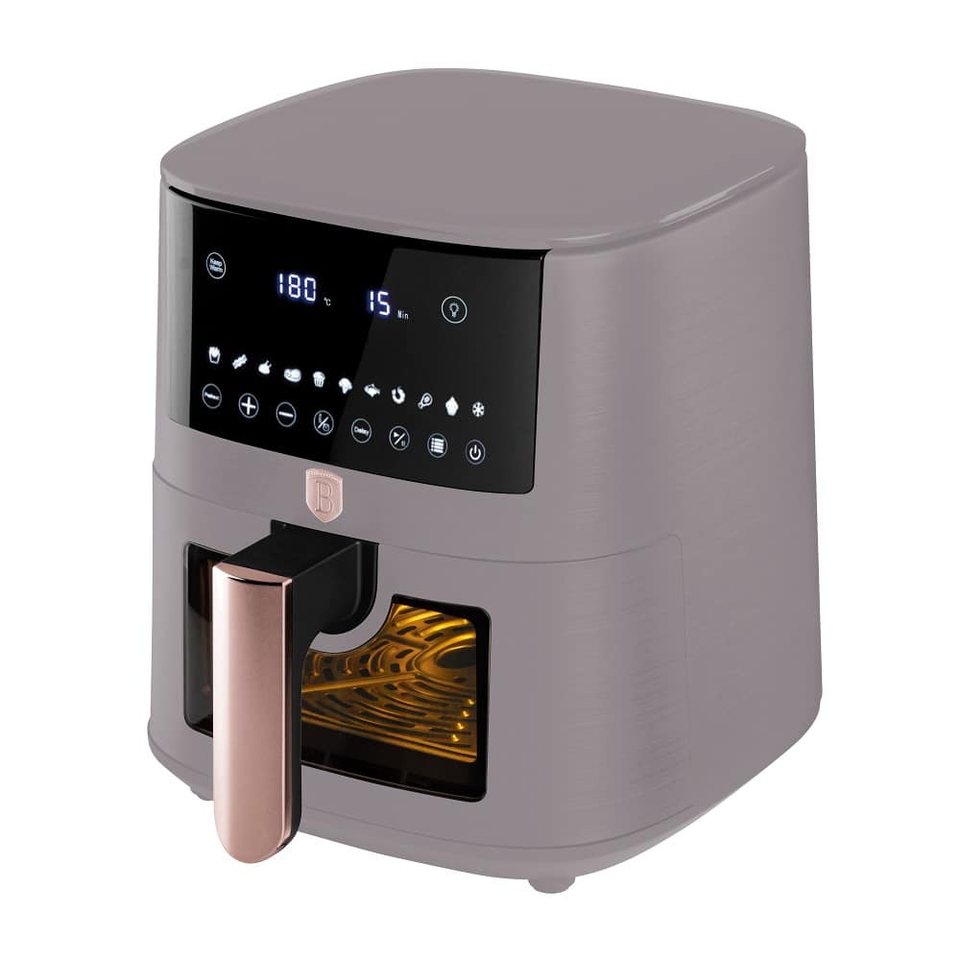 8L Air Fryer with Window Matt Taupe Berlinger Haus BH9608