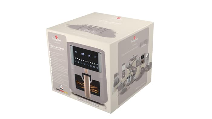 8L Air Fryer with Window Matt Taupe Berlinger Haus BH9608