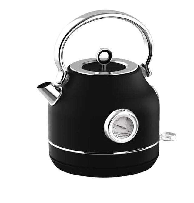 Black Electric Kettle with Thermometer Berlinger Haus BH9640