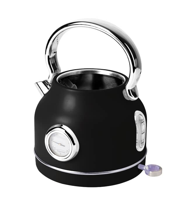 Black Electric Kettle with Thermometer Berlinger Haus BH9640
