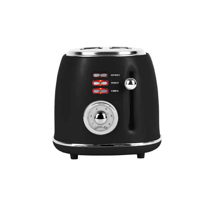 Elegant Matte Black Toaster Berlinger Haus BH9642