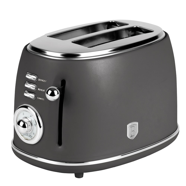 Sleek Matt Anthracite Toaster Berlinger Haus BH 9643
