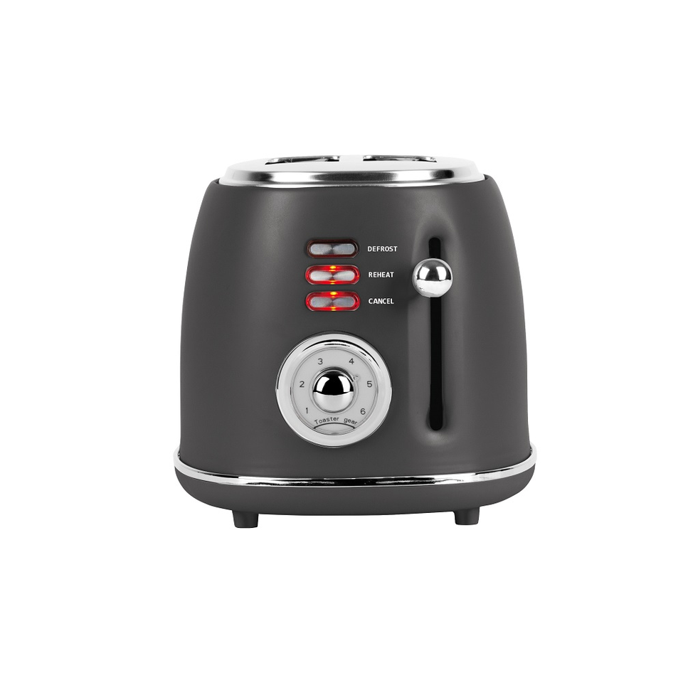 Sleek Matt Anthracite Toaster Berlinger Haus BH 9643