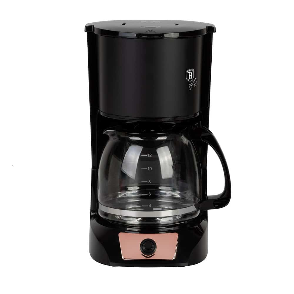 Stylish Berlinger Haus BH 9255 Coffee Machine Black & Rose