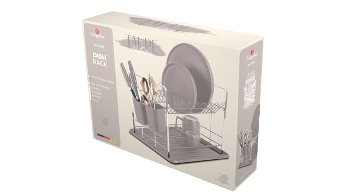 Dish drainer Berlinger Haus BH 8596 matt taupe